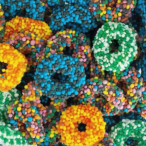 Anneaux Perlés Acidulés - 100g