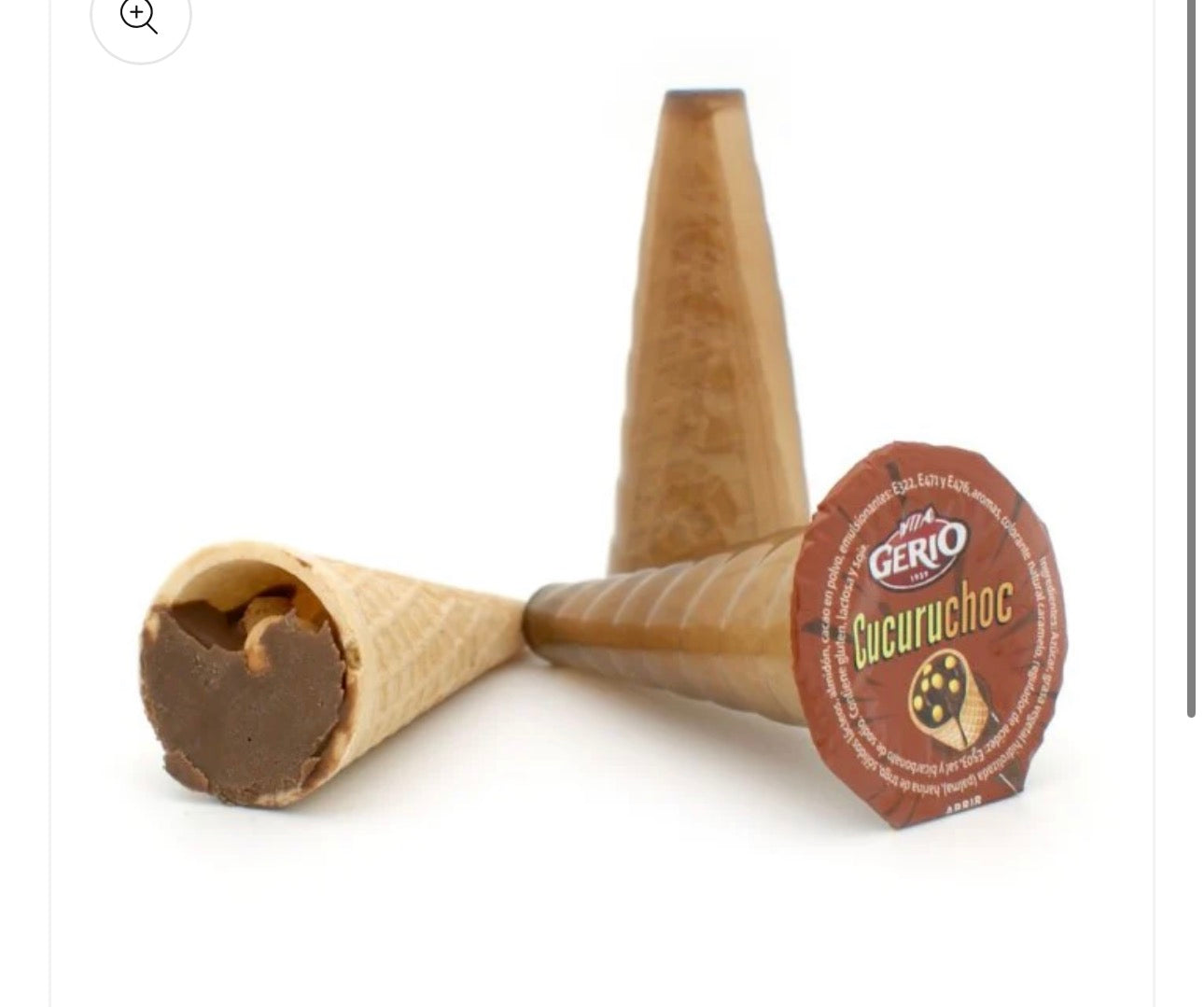 CORNET DE GLACE CHOCOLAT - unité