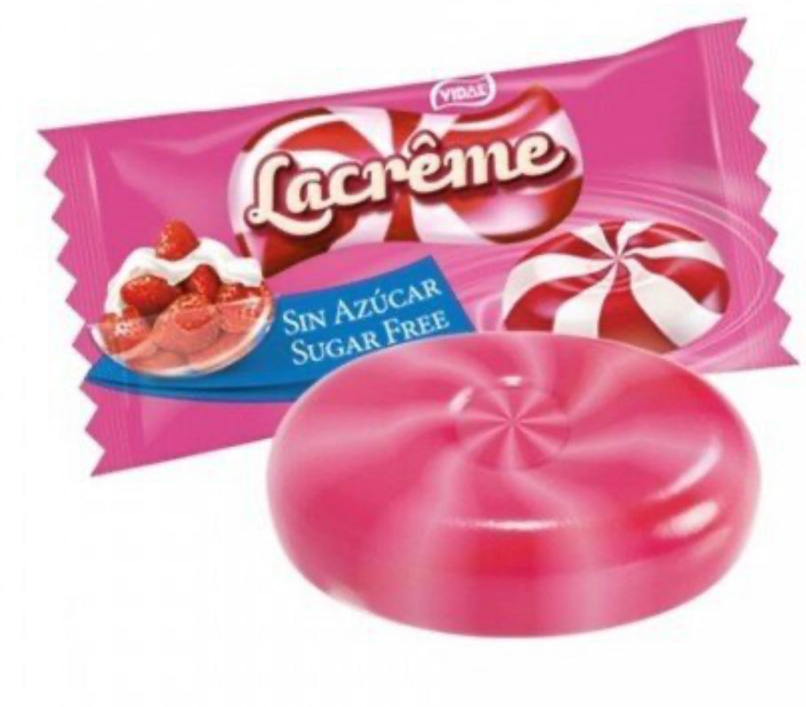 Lacrême Fraise sans sucre - lot de 5