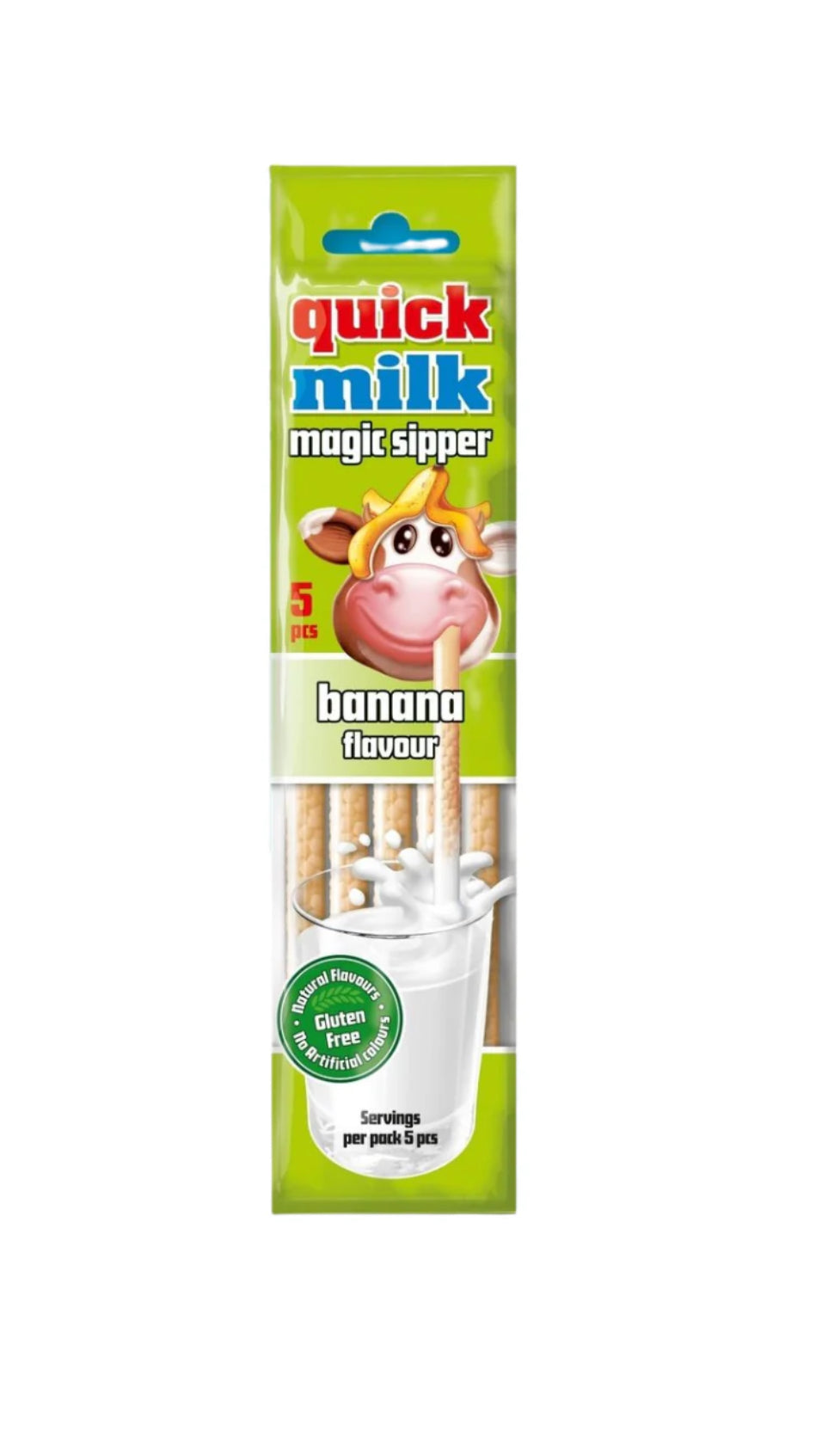 Pailles Quick Milk Magic Sipper Banane - L’unité