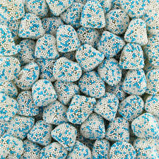Mûres perlées bleu et blanche - 100g