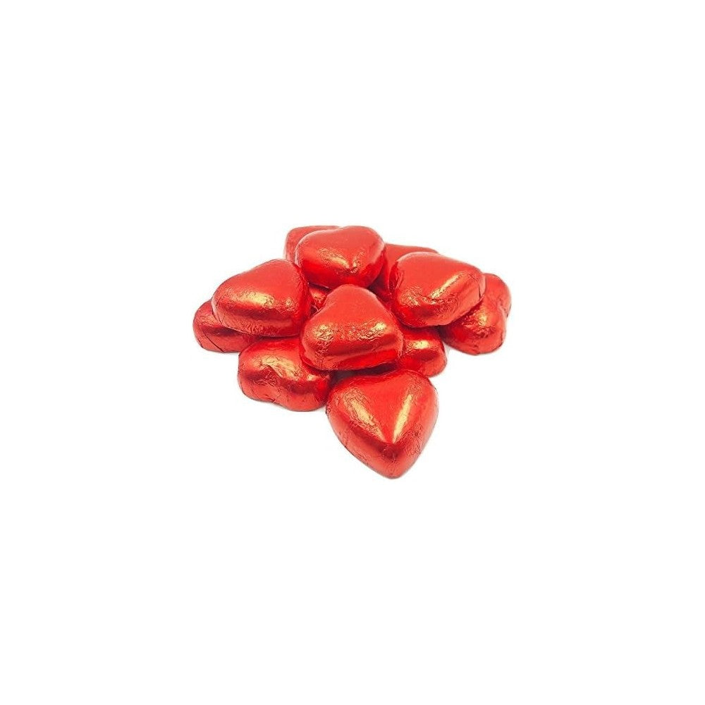 Coeurs en chocolat au lait fourrés à la crème - (par 5)