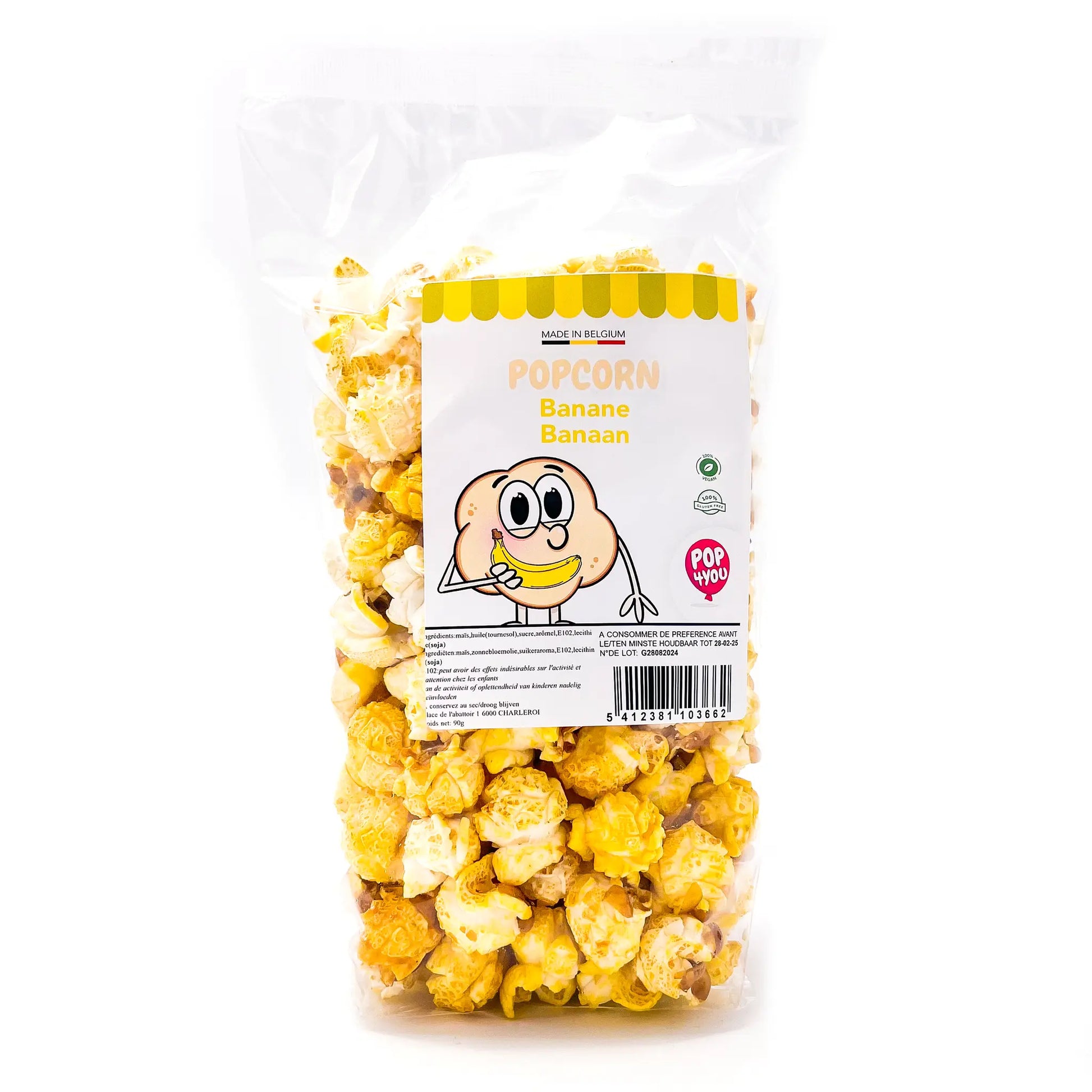 Pop4you Popcorn Banane - 90 g