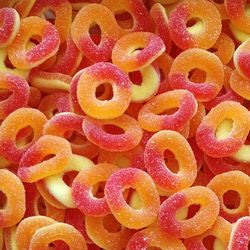 ANNEAUX PÊCHES ACIDES - 100g