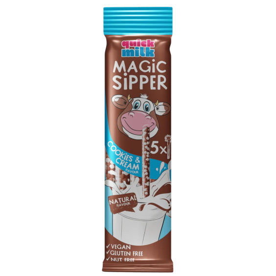 Pailles Quick Milk Saveur Cookies & Creme - l’unité
