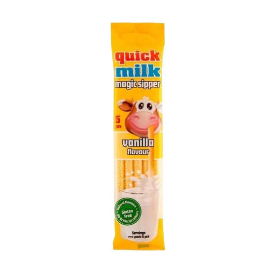 Pailles Quick Milk Saveur Vanille - l’unité