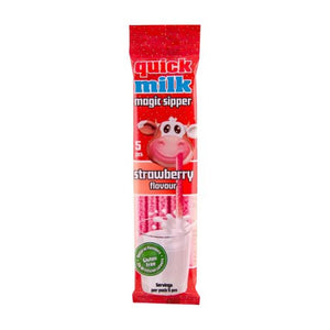 Pailles Quick Milk Saveur Strawberry - l’unité