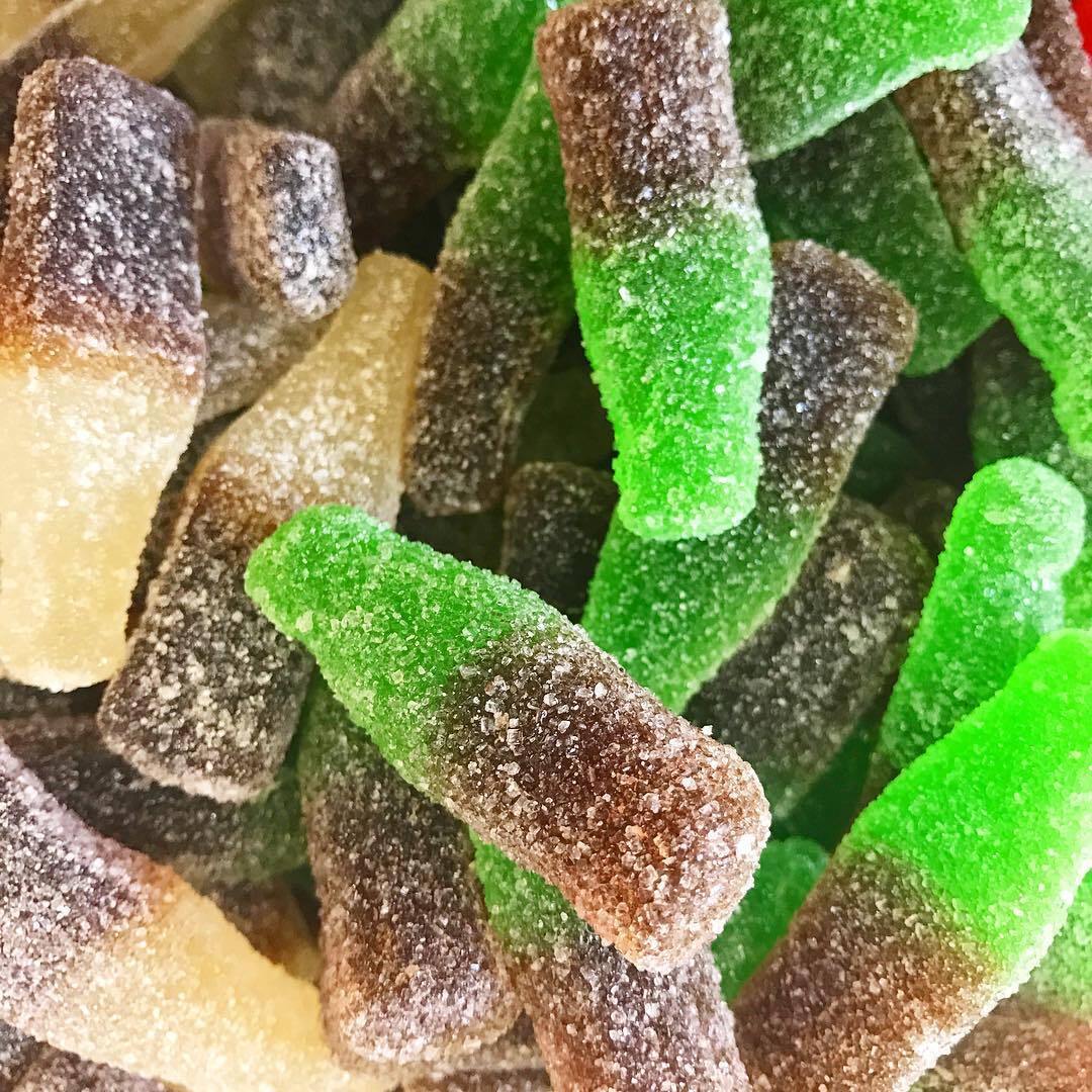 Bouteilles cola sucrée - 100g