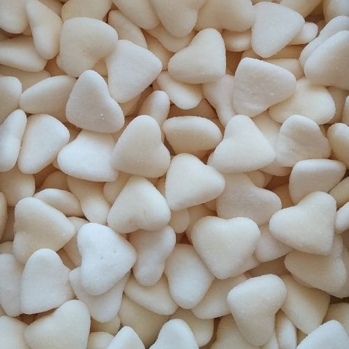 Coeur blancs sucrées vanille